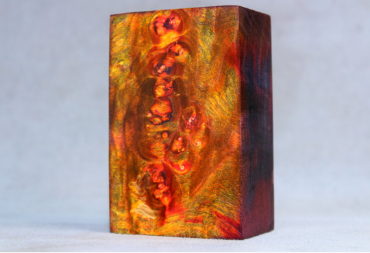 Stabilized Maple Burl Wood Mod Block